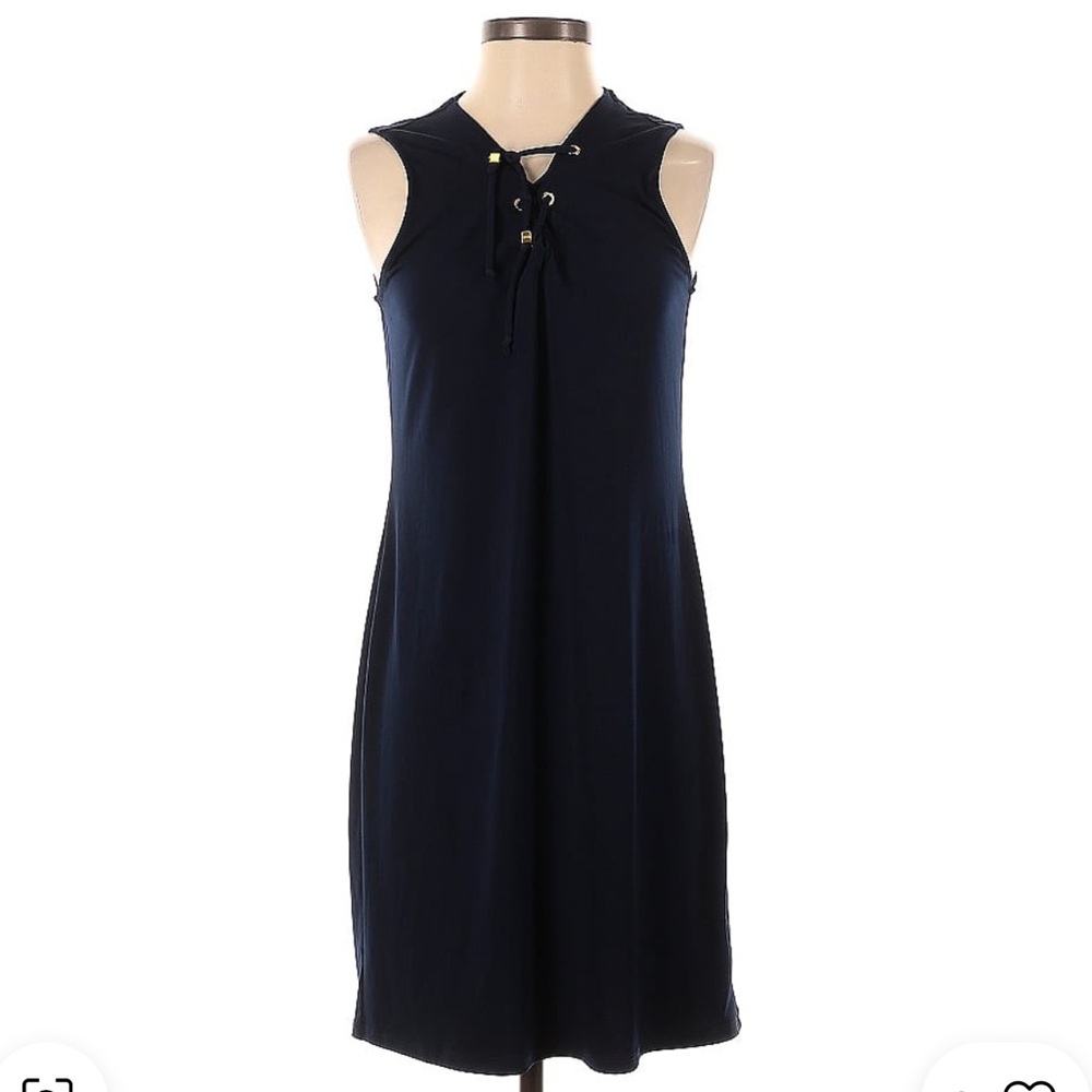 MICHAEL KORS Sleeveless Lace-Up Front Dress S